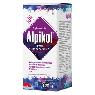Alpikol Syrop na Odporność, dla dorosłych i dzieci od 3 lat, 120 ml - zdjęcie produktu