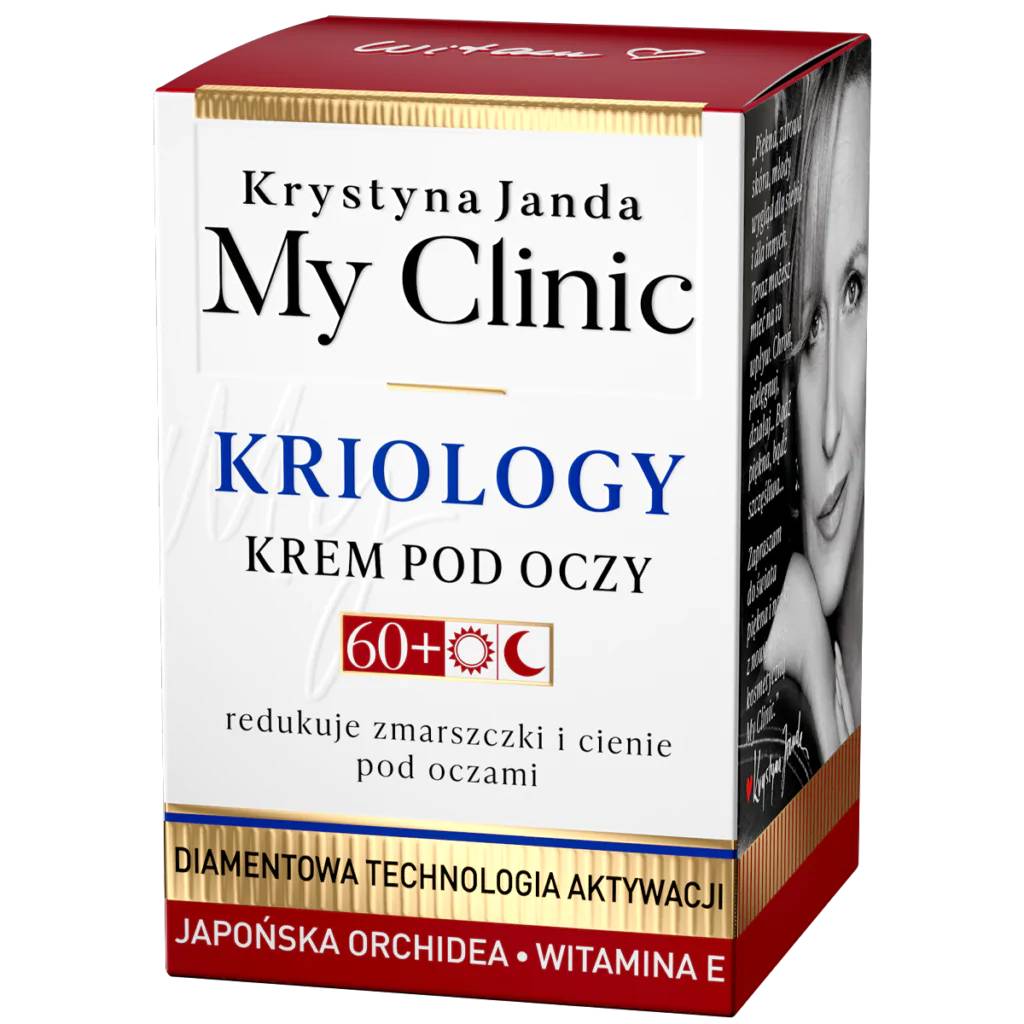 Nieznana Janda My Clinic Kriology 60+, krem pod oczy, na dzień i na noc, 15 ml