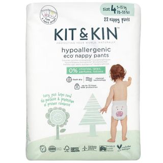 Kit&Kin, biodegradowalne pieluchomajtki jednorazowe, rozmiar 4, 9-15 kg, 22 sztuki - zdjęcie produktu