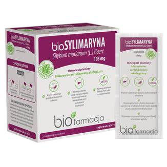 Biofarmacja BioSylimaryna, ostropest plamisty, granulki, 28 saszetek - zdjęcie produktu