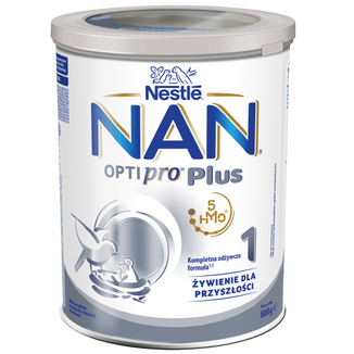 Nestle NAN Optipro Plus 1 5HMO, mleko początkowe dla niemowląt od urodzenia, 800 g USZKODZONE OPAKOWANIE - zdjęcie produktu