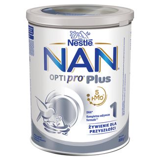Nestle NAN Optipro Plus 1 5HMO, mleko początkowe dla niemowląt od urodzenia, 800 g USZKODZONE OPAKOWANIE - zdjęcie produktu
