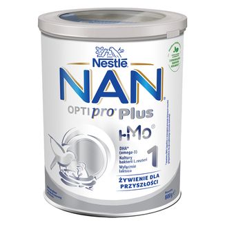 Nestle NAN Optipro Plus 1 HM-O, mleko początkowe dla niemowląt od urodzenia, 800 g - zdjęcie produktu