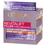 L'Oreal Revitalift Filler, intensywnie wypełniający krem do twarzy anti-age, SPF 50, na dzień, 50 ml - miniaturka zdjęcia produktu