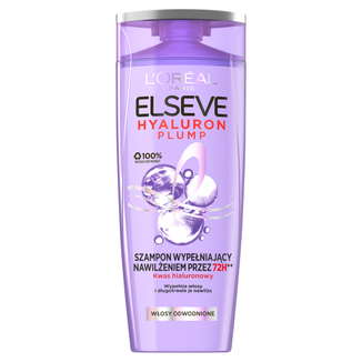 L’Oreal Elseve Hyaluron Plump, szampon wypełniający nawilżeniem do włosów odwodnionych, 400 ml - zdjęcie produktu