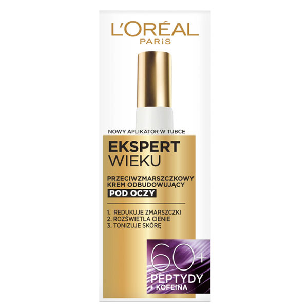 L'Oreal Paris L’Oreal Ekspert wieku 60+, krem przeciwzmarszczkowy pod oczy, 15 ml