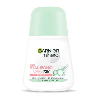 Garnier Mineral Hyaluronic Care, antyperspirant roll-on, 72h, Sensitive, 50 ml - zdjęcie produktu