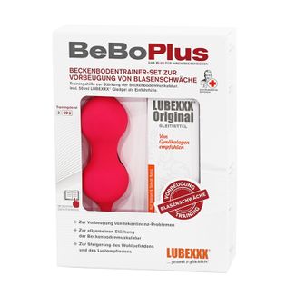 Lubexxx BeBoPlus, zestaw do ćwiczeń mięśni dna miednicy, ciężarek dopochowy, 60 g + żel nawilżający, 50 ml - zdjęcie produktu