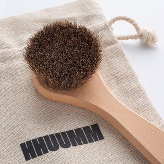 Hhuumm, szczotka do masażu twarzy na sucho, naturalne włókno, średnia twardość, No.15 - zdjęcie produktu