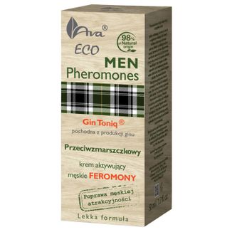 Ava Eco Men Pheromones, przeciwzmarszczkowy krem do twarzy, 50 ml - zdjęcie produktu