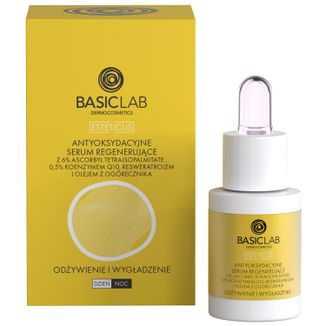 BasicLab Esteticus, antyoksydacyjne serum regenerujące z witaminą C 6%, odżywienie i wygładzenie, 15 ml - zdjęcie produktu