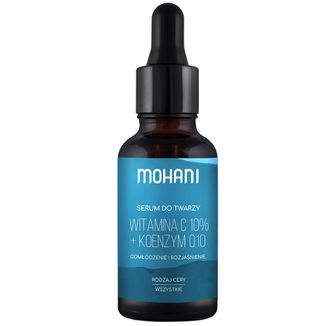 Mohani, odmładzająco-rozjaśniające serum do twarzy, witamina C 10% i koenzym Q10, 30 ml - zdjęcie produktu