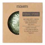 Mohani, naturalna gąbka Konjac do mycia twarzy, zielona herbata, 1 sztuka - miniaturka zdjęcia produktu