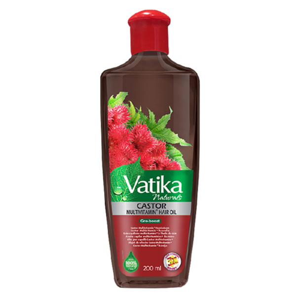Nieznana Vatika Naturals, olejek rycynowy na porost włosów, 200 ml