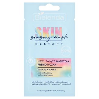 Bielenda Skin Restart Sensory Mask, nawilżająca maseczka prebiotyczna, dodająca blasku, 8 g - zdjęcie produktu