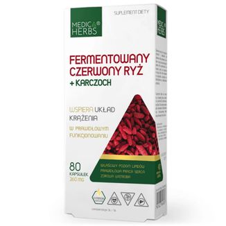 Medica Herbs Fermentowany Czerwony ryż + Karczoch, 60 kapsułek - zdjęcie produktu