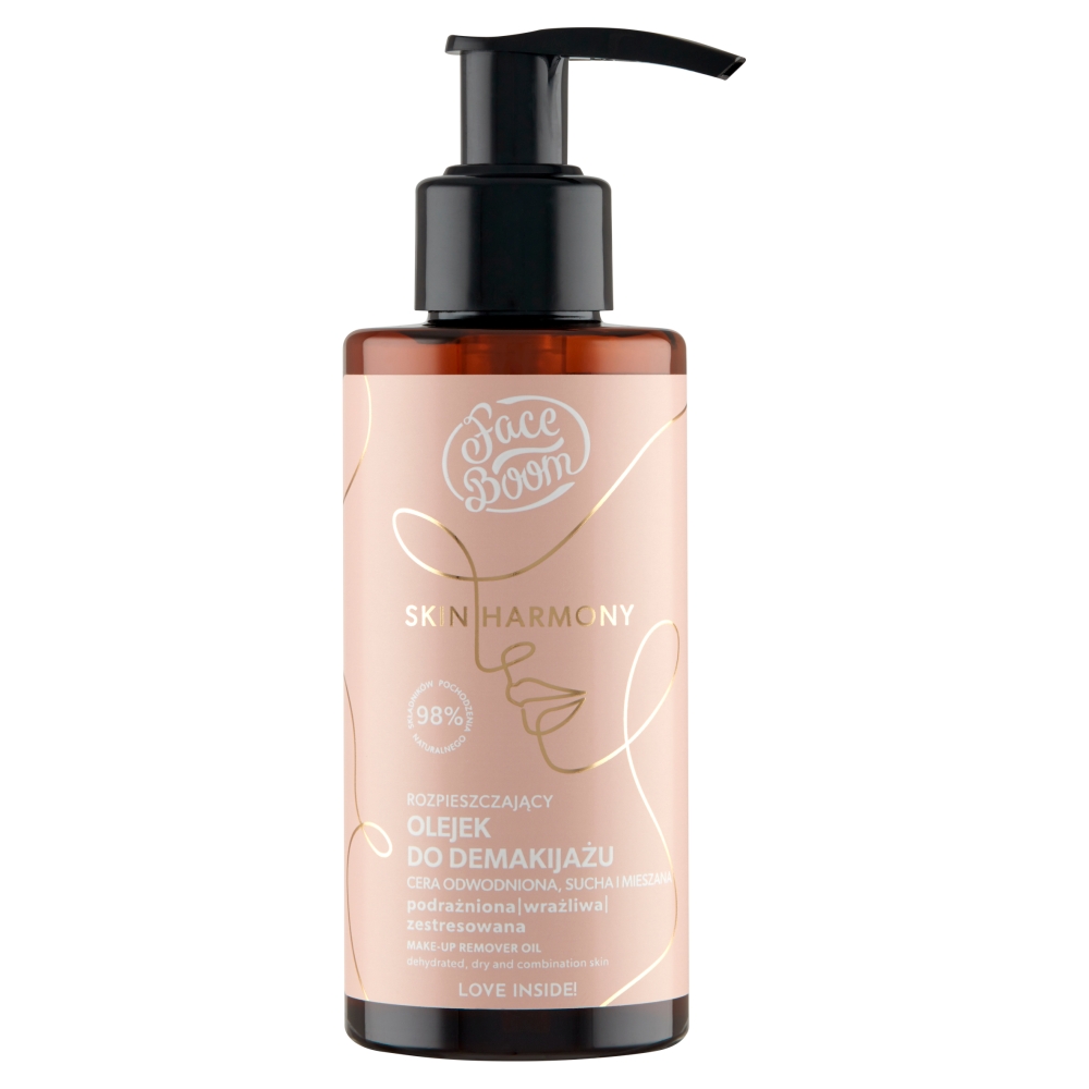 Bodyboom FaceBoom Skin Harmony, rozpieszczający olejek do demakijażu, cera odwodniona, sucha i mieszana, 130 ml