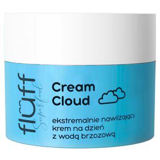Fluff Superfood, ekstremalnie nawilżający krem z wodą brzozową, Cream Cloud, 50 ml KRÓTKA DATA - zdjęcie produktu