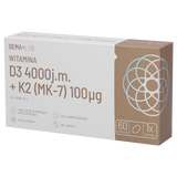 SEMA Lab Witamina D3 4000 j.m + K2 (MK-7) 100 µg, 60 kapsułek miękkich - miniaturka zdjęcia produktu