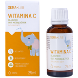 SEMA Lab Witamina C dla dzieci od 1 miesiąca, krople, 25 ml USZKODZONE OPAKOWANIE SEMA Lab Witamina C dla dzieci od 1 miesiąca, krople, 25 ml USZKODZONE OPAKOWANIE - miniaturka zdjęcia produktu