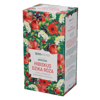SEMA Herba Hibiskus i dzika róża Fix, 2,5 g x 20 saszetek KRÓTKA DATA - zdjęcie produktu
