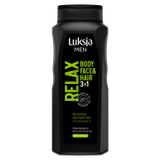 Luksja Men Relax, odprężający żel pod prysznic 3w1, olej z konopi, 500 ml - miniaturka zdjęcia produktu
