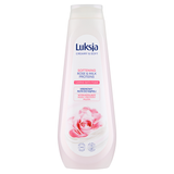 Luksja Creamy & Soft, kremowy płyn do kąpieli, wygładzający, róża i proteiny mleka, 900 ml - miniaturka zdjęcia produktu