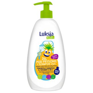 Luksja Kids, żel pod prysznic i szampon dla dzieci 2w1, ananas, 500 ml - zdjęcie produktu