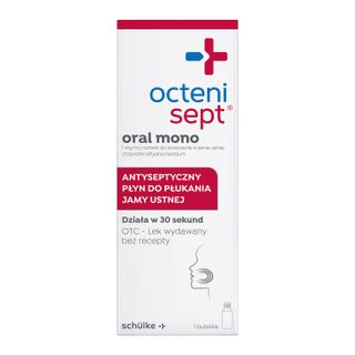 Octenisept Oral Mono 1 mg/ml, roztwór do stosowania w jamie ustnej, 250 ml - miniaturka  zdjęcia produktu