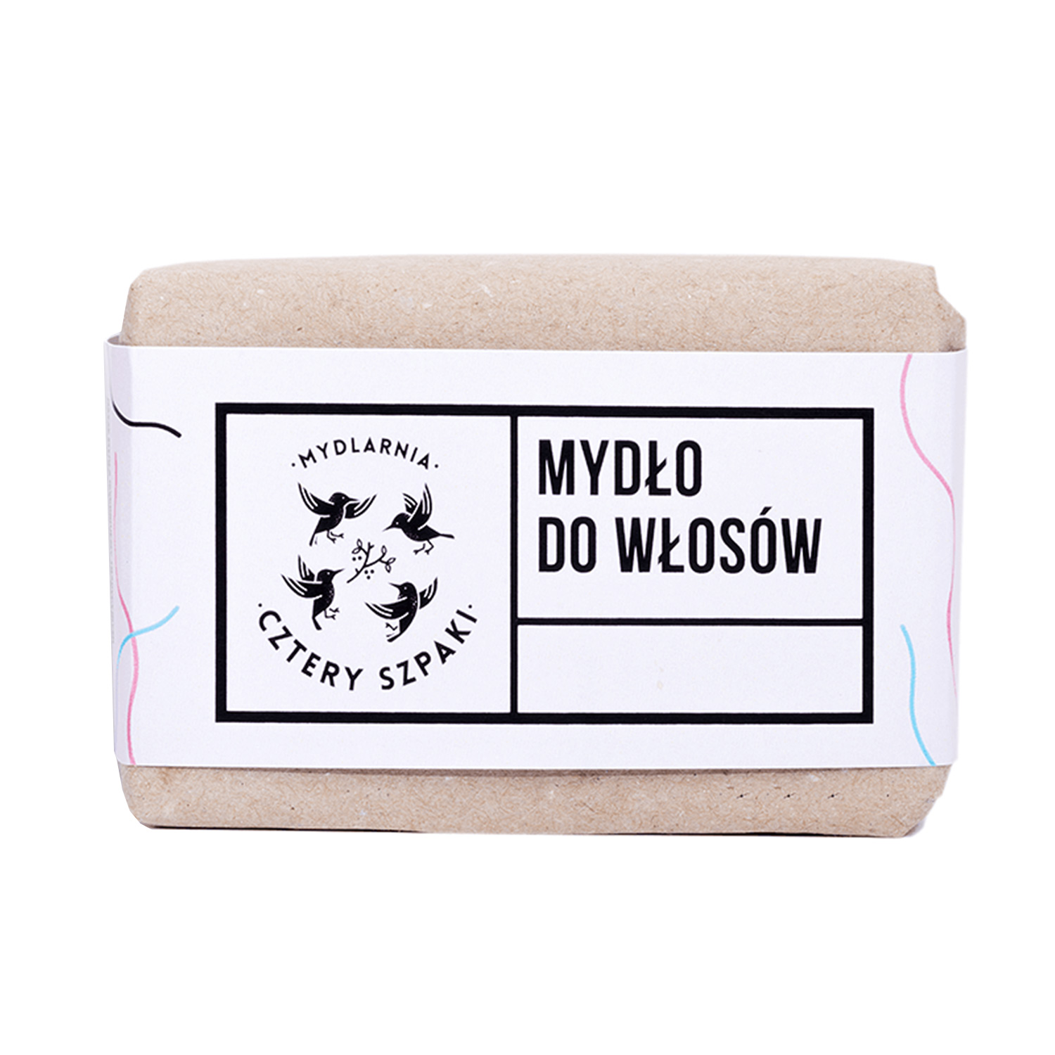 Nieznana Cztery Szpaki, mydło do włosów z olejem rycynowym, 110 g