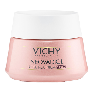 Vichy Neovadiol Rose Platinium, różany krem wygładzający pod oczy do skóry dojrzałej, 15 ml - zdjęcie produktu