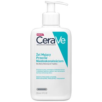 CeraVe, żel myjący przeciw niedoskonałościom, 236 ml - zdjęcie produktu