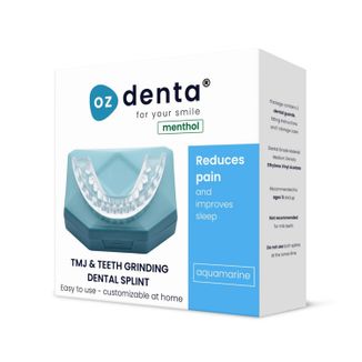 Zestaw OzDenta Aquamarine, szyna przeciw ścieraniu zębów na bruksizm, 2 sztuki + pudełko - zdjęcie produktu