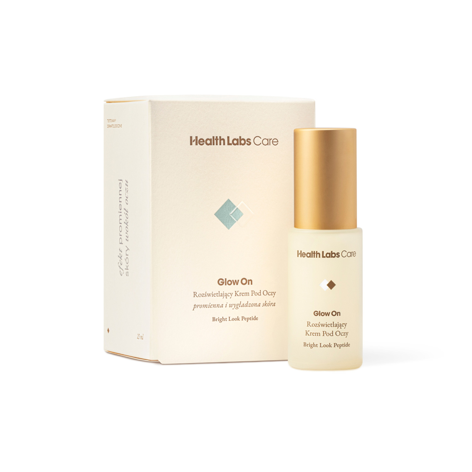 Nieznana Health Labs Glow On, krem rozświetlający pod oczy, 15 ml