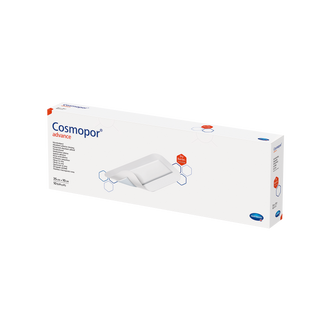 Cosmopor Advance, opatrunek opatrunek na rany i skaleczenia z obfitym wysiękiem, samoprzylepny, jałowy, 35 cm x 10 cm, 10 sztuk - zdjęcie produktu