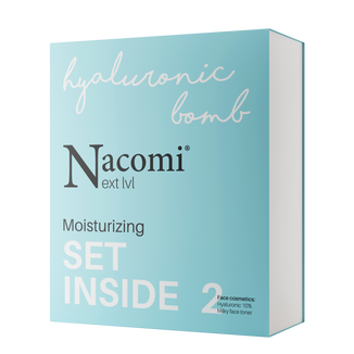 Zestaw Nacomi Next Level Moisturizing Set, serum z kwasem hialuronowym 10%, 30 ml + mleczny tonik do twarzy, 100 ml - zdjęcie produktu