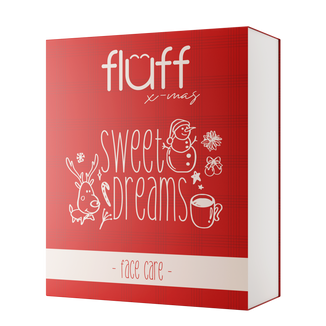 Zestaw Fluff Sweet Dreams Face Care, żel do mycia twarzy, 100 ml + krem do twarzy, 30 ml + maseczka do twarzy, 30 ml - zdjęcie produktu