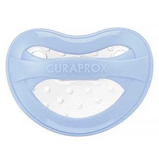 Curaprox Baby, smoczek uspokajający, silikonowy, turkusowy, rozmiar 0, 0-7 miesięcy, 1 sztuka - zdjęcie produktu