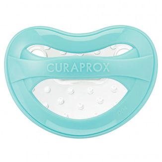 Curaprox Baby, smoczek uspokajający, silikonowy, turkusowy, rozmiar 0, 0-7 miesięcy, 1 sztuka - zdjęcie produktu