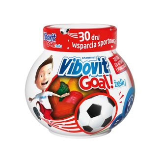 Vibovit Goal Żelki, powyżej 4 lat, smak owocowy, 30 sztuk KRÓTKA DATA - zdjęcie produktu