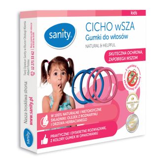 Sanity Cicho wSZA, gumki do włosów, 4 sztuki - zdjęcie produktu