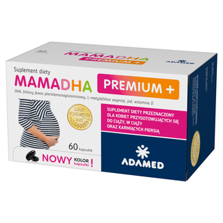 MamaDHA Premium+, 60 kapsułek KRÓTKA DATA - zdjęcie produktu