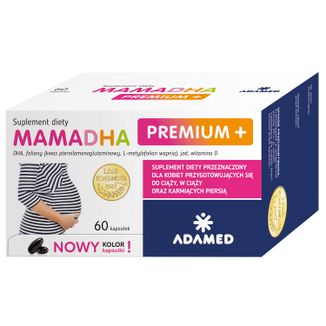 MamaDHA Premium+, 60 kapsułek - zdjęcie produktu