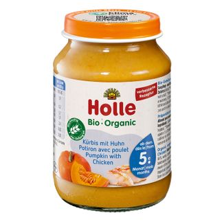 Holle Danie Bio, dynia i kurczak, po 5 miesiącu, 190 g USZKODZONE OPAKOWANIE - zdjęcie produktu