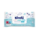 Kindii Pure Water 99%, chusteczki nawilżane dla niemowląt i dzieci, 60 sztuk - miniaturka zdjęcia produktu