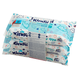 Kindii Pure Water 99%, chusteczki nawilżane dla niemowląt i dzieci, 3 x 60 sztuk USZKODZONE OPAKOWANIE - miniaturka zdjęcia produktu