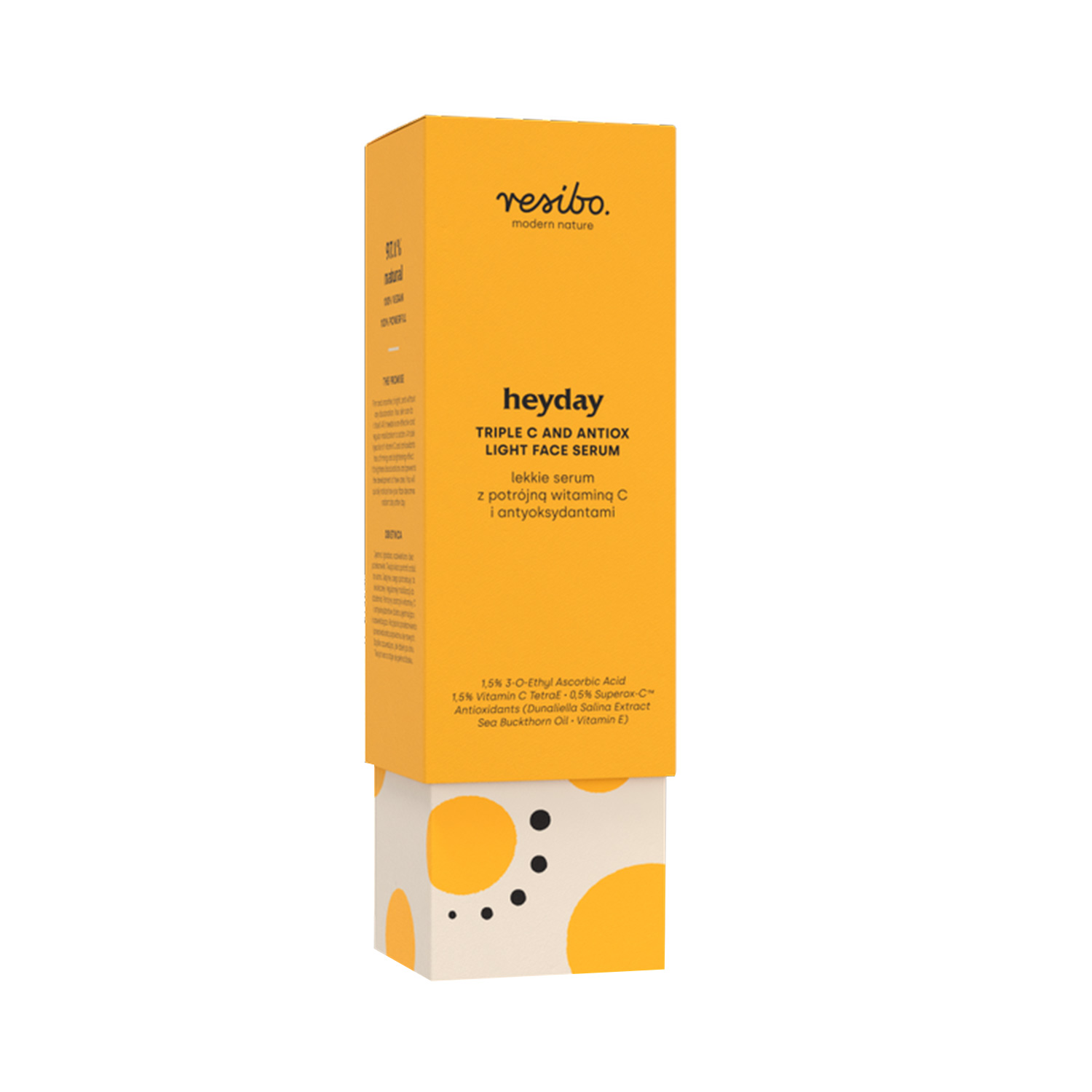 Resibo Resibo Heyday, lekkie serum z potrójną witaminą C i antyoksydantami, 30 ml
