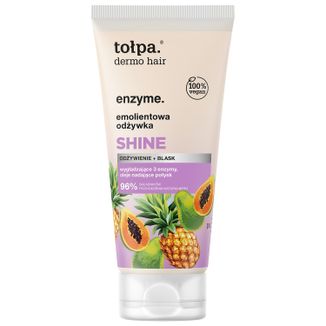 Tołpa Dermo Hair Enzyme Shine, emolientowa odżywka do włosów, 200 ml - zdjęcie produktu