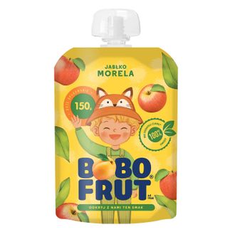 Bobo Frut Mus owocowy w tubce, jabłko-morela, 1-3 lat, 150 g KRÓTKA DATA - zdjęcie produktu