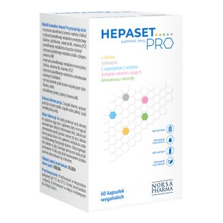 Hepaset Pro, 60 kapsułek USZKODZONE OPAKOWANIE - zdjęcie produktu